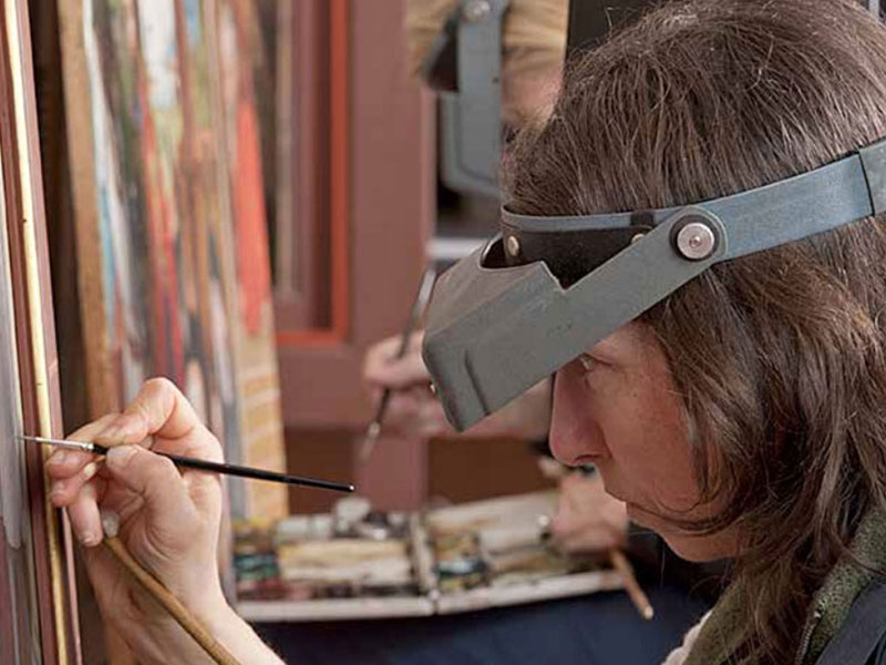 Florence Meyerfeld, restauratrice de tableaux, atelier du Lauragais, Toulouse