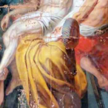 Le tableau après nettoyage et masticage