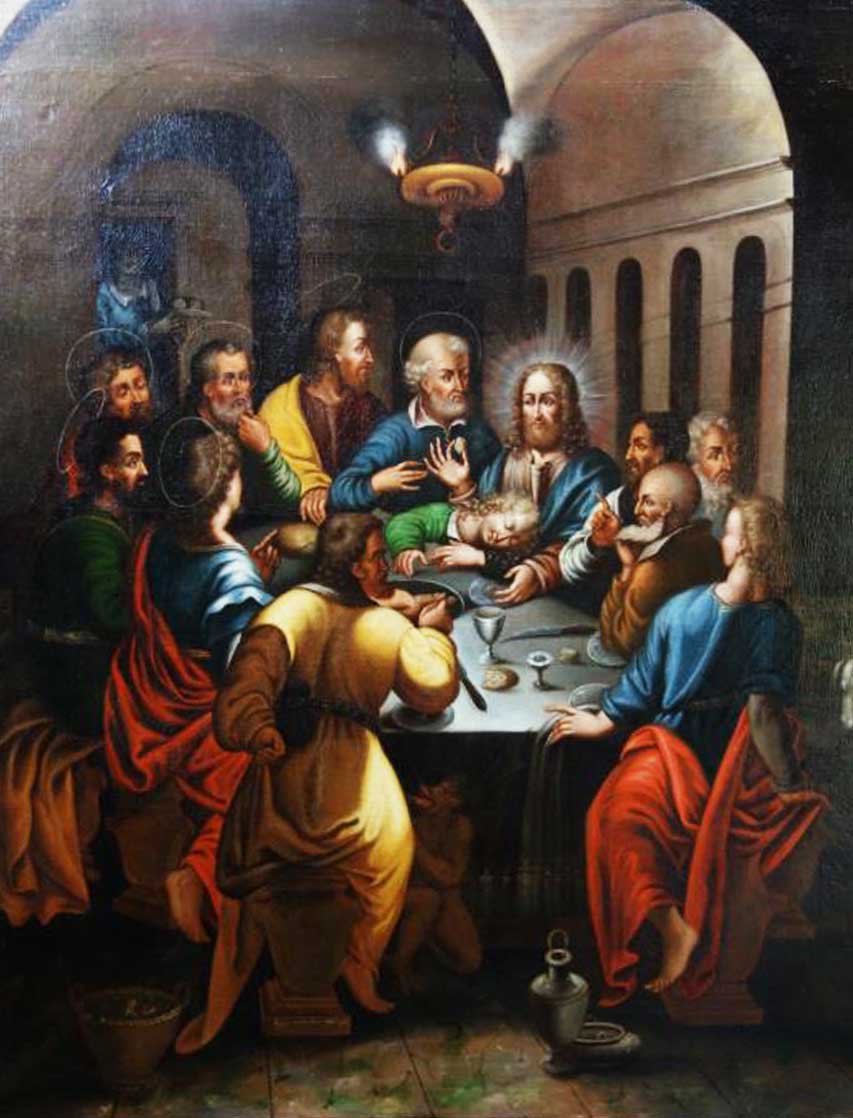 atelier du Lauragais,31,restauration La Cène, Montricoux 