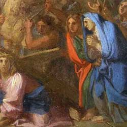 Le tableau avant et après la restauration