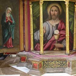Le tabernacle ouvert après restauration