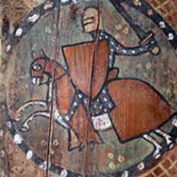 Planche des seigneurs (et roi) : Le roi de France avant et après traitement.  