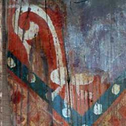 le tableau après nettoyage et masticage et après restauration