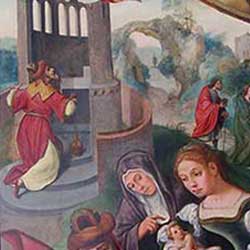 les panneaux restaurés