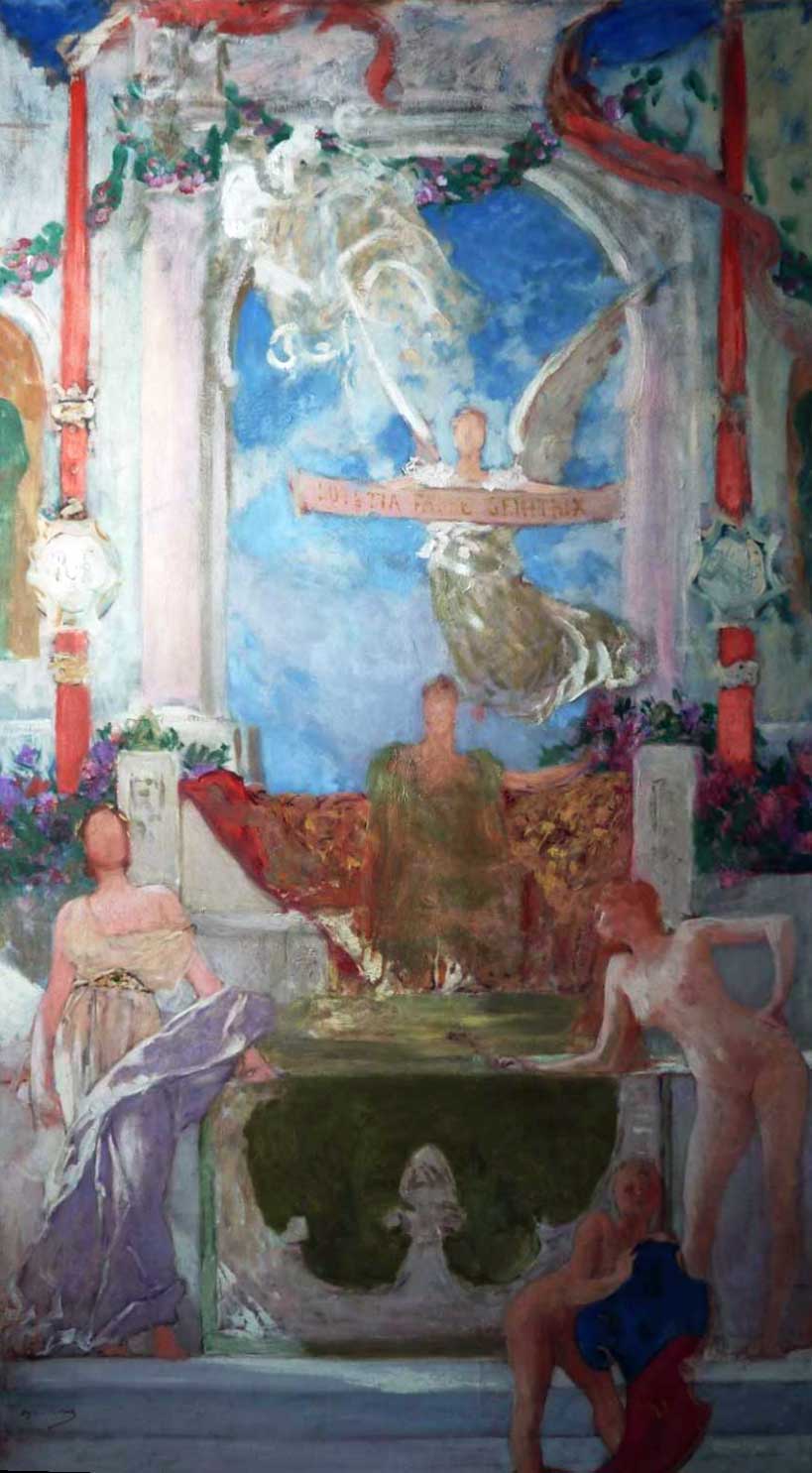 atelier du lauragais, Toulouse,  restauration huile sur papier, lutetia