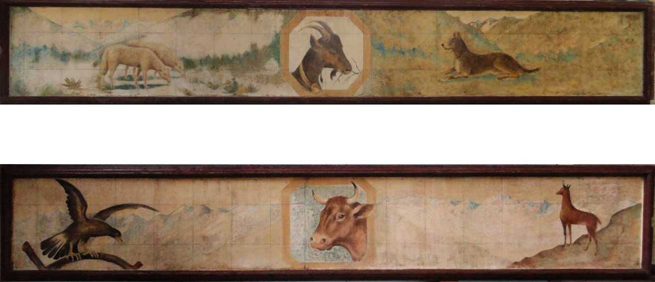 atelier du Lauragais, restauration de panneaux décoratifs peints 