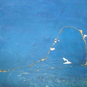 La principale lacération après reprise du support et masticage