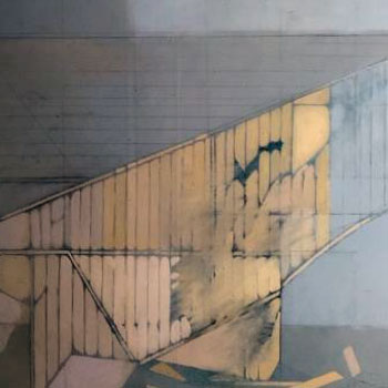 Le tableau en cours de nettoyage