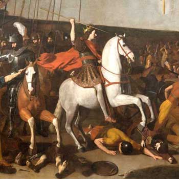 Avant restauration, masticage et tableau restauré 