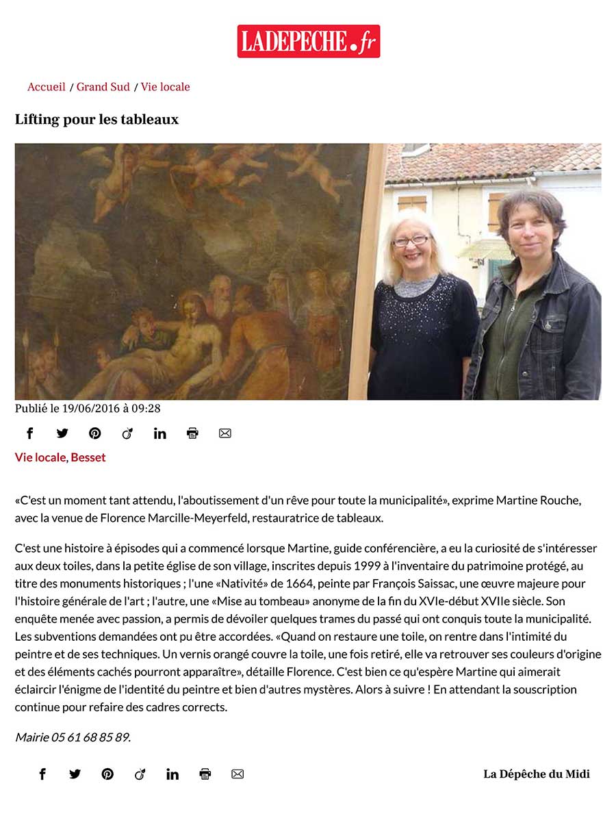 L'atelier du Lauragais la dépêche