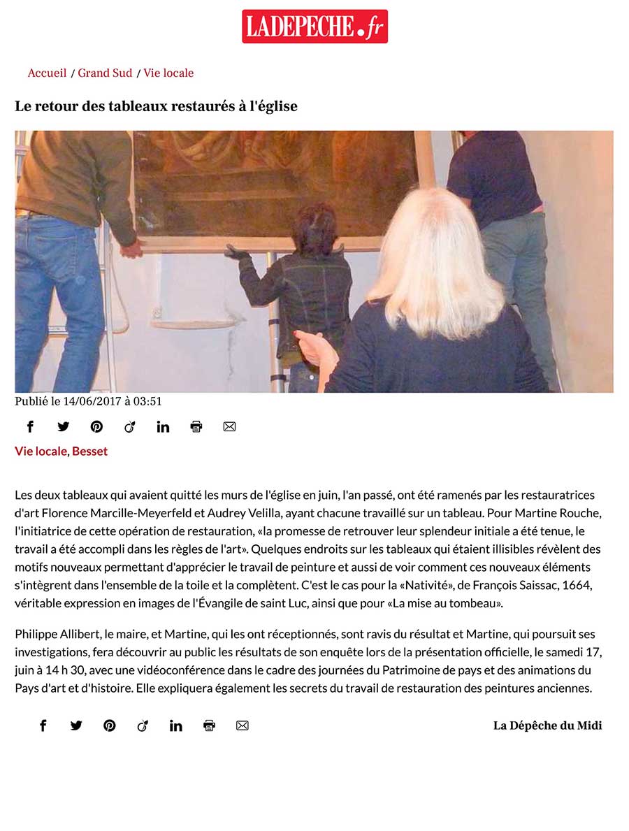 L'atelier du Lauragais la dépêche