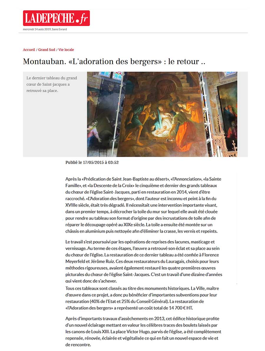 L'atelier du Lauragais la dépêche