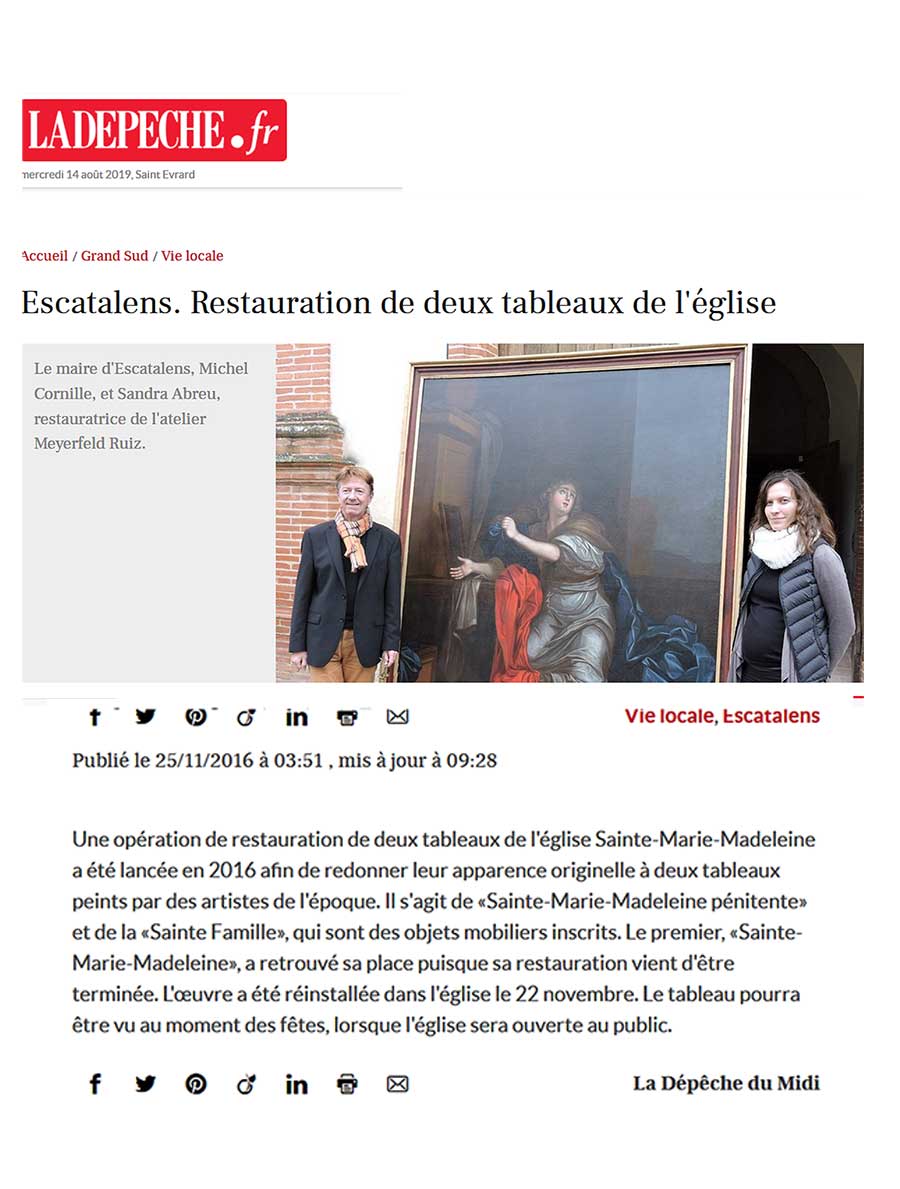 L'atelier du Lauragais la dépêche