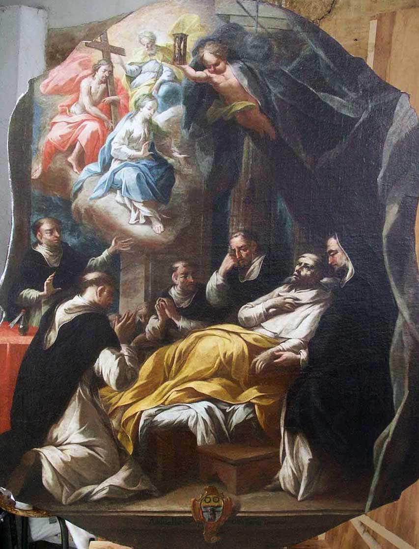 atelier du lauragais,restauration mort de St Dominique